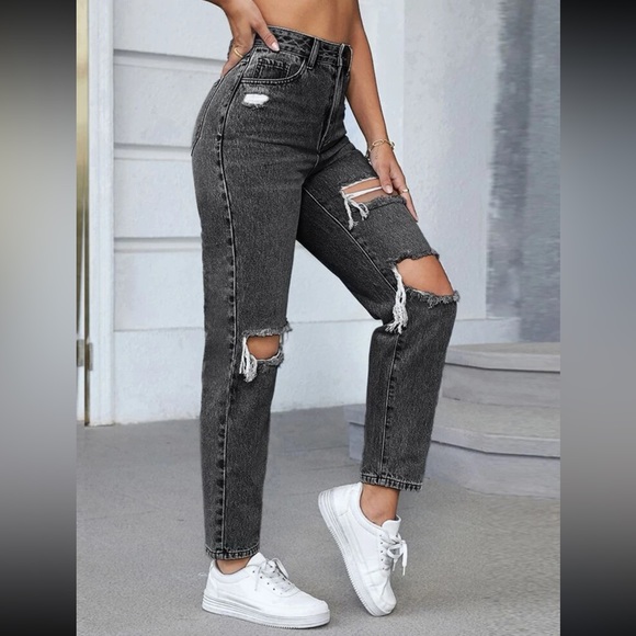 NWOT dark grey jeans - Picture 2 of 8